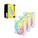 Corsair iCUE LINK LX120 RGB Triple Pack (Blanc) pas cher