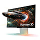 Samsung 27" LED - Odyssey 3D S27FG900XU Ecran PC 4K - 3840 x 2160 pixels - 1 ms (gris à gris) - 16/9 - Dalle IPS - HDR10+ Gaming - 165 Hz - 3D - FreeSync Premium - DisplayPort/HDMI - Pivot - Argent