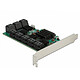 DeLock Carte Contrôleur PCI Express vers 16 ports SATA 6 Gbps Carte contrôleur PCI-Express 4x avec 16 ports SATA 6 Gbps internes