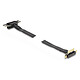 DeLock Riser Card PCIe x1 port courbé à 90° et slot courbé à 90° avec câble 60 cm Câble Flexible Riser PCIe x1 60 cm