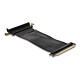 DeLock Riser Card PCIe x16 vers slot PCIe x16 courbé à 90° avec câble 30 cm Câble Flexible Riser PCIe x16 vers slot PCIe x16 courbé à 90° 30 cm