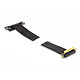 DeLock Riser Card PCIe x4 port courbé à 90° et slot courbé à 90° avec câble 60 cm Câble Flexible Riser PCIe x4 60 cm