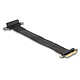 DeLock Riser Card PCIe x4 slot courbé à 90° avec câble 30 cm Câble Flexible Riser PCIe x4 30 cm