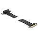 DeLock Riser Card PCIe x4 slot courbé à 90° avec câble 60 cm Câble Flexible Riser PCIe x4 60 cm