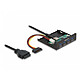 DeLock Hub USB 3.0 (4 ports) en façade dans baie 3.5'' Hub USB 3.0 avec 4 ports USB-A en façade dans baie 3.5''