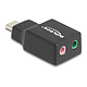 DeLock Carte son externe USB-C Carte son externe sur port USB-C avec connecteurs mini-jack 3.5 mm pour casque et micro