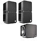 Cambridge Audio Minx Min 22 Noir + Cambridge Audio Minx X201 Noir Enceinte satellite close 2 voies (par paire) + Caisson de basses 200 Watts