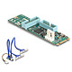 DeLock Adaptateur M.2 Key B+M vers 4x USB 3.0 Adaptateur M.2 2280 B+M PCIe avec 4 ports USB 3.0
