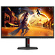 AOC 27" LED - U27G4R 4K PC monitor - 3840 x 2160 pixels - 1 ms (grey to grey) - 16/9 - IPS panel - 160 Hz - DisplayHDR 400 - Adaptive Sync - DisplayPort/HDMI - Pivot - USB Hub - Black 