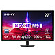 Sony 27" LED - INZONE M9II Monitor 4K para PC - 3840 x 2160 píxeles - 1 ms (gris a gris) - 16:9 - Panel IPS - 144 Hz - Compatible con NVIDIA G-SYNC / Adaptive-Sync - HDR10 / HDR 600 - DisplayPort/HDMI - Ajuste de altura - Negro