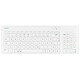Tactys Slim 1007 Clavier sans fil extraplat anti-statique avec pavé numérique - surface en verre trempé - IP65 - Bluetooth 4.2 / USB - AZERTY, Français