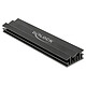 DeLock Dissipateur de chaleur 100 mm pour module M.2 Noir Dissipateur thermique 100 mm en aluminium pour SSD M.2 avec 3 supports auto-adhésifs thermiques