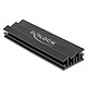 DeLock Dissipateur de chaleur 70 mm pour module M.2 Noir Dissipateur thermique 70 mm en aluminium pour SSD M.2 avec 3 supports auto-adhésifs thermiques