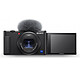 Sony ZV-1A Appareil photo 20.1 Mp - Objectif Zeiss f/1.8 grand angle 2.8 téléobjectif - Zoom optique x2.7 - Vidéos 4K - Écran LCD tactile et orientable - Micro unidirectionnel 3 capsules - Wi-Fi/Bluetooth