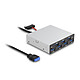 DeLock USB 3.0 Hub (7 USB-A ports) in 3.5" bay USB 3.0 hub with 7 front USB-A ports in 3.5" bay
