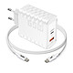 Akashi Pack Chargeur Secteur GaN 65W USB-C et USB-A + Cable USB-C 65W 1.5M Pack Chargeur Secteur GaN 65W USB-C et USB-A + Cable USB-C 65W 1.5M