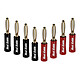Real Cable B 6020 Set of 8 banana plugs, gold-plated contacts for speaker cables up to 6 mm²