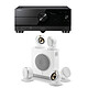 Yamaha RX-A4A Noir + Focal Dôme Flax Pack 5.1 Blanc