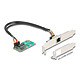 DeLock Carte réseau Mini PCI Express avec Ethernet Gigabit Carte réseau Mini PCI-Express vers un port RJ45 10/100/1000 Mbps