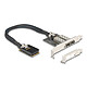 DeLock Carte réseau Mini PCI Express avec 2 ports SFP Gigabit Ethernet Carte réseau Mini PCI-Express vers deux port SFP Gigabit Ethernet