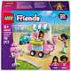 LEGO Friends 42643 Stand dello zucchero filato e del monopattino Divertente set di costruzioni - Include 2 mini bambole, un carrello portavivande a 4 ruote e accessori - Giocattolo interattivo per bambine dai 6 anni in su
