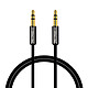Akashi câble audio stéréo jack 3.5 mm M/M (1 mètre) Câble audio - stéréo jack 3.5 mm -  mâle/mâle - connecteurs plaqués or - 1 mètre
