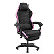Mars Gaming MGC-X Fabric (Rose) Siège pour gamer - dossier réglable à 135° - revêtement en tissu respirant - accoudoirs fixes dynamiques - coussins tête/lombaires - repose-jambes - poids maximal 120 kg