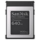 SanDisk CFexpress PRO-CINEMA Type B 640 Go Carte mémoire CFexpress 640 Go