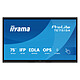 iiyama 75" LED - ProLite TE7515A-B2AG Écran tactile multipoint 4K UHD - 16:9 - IPS - 550 cd/m² - 5000:1 - 6.5 ms - 24/7 - HDMI/DisplayPort/USB-C - Wi-Fi 6E/Bluetooth 5.0 - HP 2 x 20 W + Subwoofer 20 W - Microphone - Android 14 Certification Google EDLA - Noir