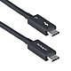 StarTech.com Câble Thunderbolt 5 (80 Gb/s) USB-C - Compatible Thunderbolt, USB et DisplayPort - PowerDelivery 240 W - M/M - 0.5 m - Noir Câble USB-C Thunderbolt 5 (80 Gb/s) - 0.5 mètre (Noir)