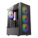 Antec AX27 RGB Elite Case mid tower con pannello frontale in rete, finestra in vetro temperato e 4 ventole FRGB da 120 mm