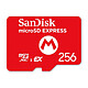 SanDisk Express microSDXC Nintendo Switch 2 256Go Carte microSDXC UHS-I A1 U3 256 Go 880 Mo/s pour console Nintendo Switch 2