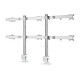 StarTech.com Support de bureau pour 6 écrans LCD jusqu'à 32" Support de bureau articulé pour 6 moniteurs LCD de 17" à 32" - Acier