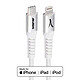 Akashi Câble USB Type C vers Lightning MFI Câble de chargement et synchronisation USB Type C vers Lightning MFI