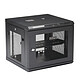 StarTech.com 9U 4-post wall-mounted server cabinet 9U cabinet - payload 90 kg - black