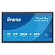 iiyama 75" LED - ProLite TE7512MIS-B4AG Écran tactile 75" 4K UHD - 16:9 - VA - Dalle mate - 400 cd/m² - 5000:1 - 6.5 ms - 24/7 - HDMI/DisplayPort/VGA/USB-C - Wi-Fi/Bluetooth - Haut-parleurs 2 x 16 W - Android 14 Certification Google EDLA - Noir