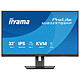iiyama 32" LED - ProLite XUB3297QSNP-B1 Ecran PC 2.5K - 2560 x 1440 pixels - 1 ms (MRPT) - Format 16/9 - Dalle IPS - 100 Hz - HDMI/DisplayPort/USB-C - Hub USB 3.0 - Ethernet - Pivot - Noir