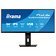 iiyama 34" LED - ProLite XUB3493WQSU-B6 Ecran PC UltraWide WQHD - 3440 x 1440 pixels - 1 ms (gris à gris) - Format large 21/9 - Dalle IPS - 120 Hz - FreeSync - HDR - HDMI/DisplayPort - Hub USB - Noir