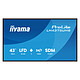 iiyama 43" LED - ProLite LH4375UHS-B2AG 3840 x 2160 pixels 16:9 - IPS - Dalle mate, Haze 25% - 1200:1 - 500 cd/m² - 8 ms - Android OS - HDMI/DisplayPort - Ethernet - Wi-Fi - USB - Haut-parleurs intégrés 2x 10 W - 24/7 - Noir