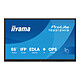 iiyama 65" LED - ProLite TE6512MIS-B4AG Écran tactile 65" 4K UHD - 16:9 - VA - Dalle mate - 400 cd/m² - 5000:1 - 6.5 ms - 24/7 - HDMI/DisplayPort/VGA/USB-C - Wi-Fi/Bluetooth - Haut-parleurs 2 x 16 W - Android 14 Certification Google EDLA - Noir