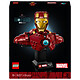 LEGO Marvel 76327 Iron Man MK4 Bust Set di modelli da costruire ed esporre - Minifigure di Tony Stark, fucili a spalla e testa rotante - Avengers da collezione per adulti