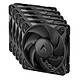 Arctic P12 Pro (Noir) - Pack de 5 Pack de 5 ventilateurs de boîtier PWM 120 mm avec mode 0dB
