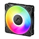 Arctic P12 Pro Reverse A-RGB (Negro) Ventilador de carcasa PWM de 120 mm con modo 0 dB y 12 LED ARGB