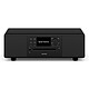 Sonoro Prestige Noir Mat/Noir Micro-chaîne connectée - 120 Watts - Radio FM/DAB+ - Lecteur CD - Bluetooth - AUX/RCA/USB - Sortie casque