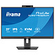 iiyama 27" LED - ProLite XUB2790QSUH-B2 Ecran PC 2.5K - 2560 x 1440 pixels - 0.4 ms (MPRT) - 16/9 - Dalle IPS - 100 Hz - Adaptive-Sync - DisplayPort/HDMI/USB-C - Pivot - Hub USB 3.0 - Webcam - Noir