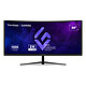 ViewSonic 34" LED - VX3418C-2K Ecran PC UltraWide WQHD - 3440 x 1440 pixels - 1 ms (MPRT) - 21/9 - Dalle VA incurvée - 180 Hz - HDR10 - FreeSync Premium - HDMI/DisplayPort - Hauteur réglable - Noir