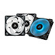 Arctic P12 PWM PST RGB 0dB Pack de 3 Pack de 3 ventilateurs PWM 120 mm semi-passifs avec mode 0dB et éclairage RGB