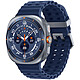 Samsung Galaxy Watch Ultra (47 mm / Bleu Titane) Montre connectée 46 mm 4G-LTE - titane - étanche IP68 - GPS - RAM 2 Go - écran tactile Super AMOLED 1.47" - 64 Go - NFC/Wi-Fi/Bluetooth 5.3 - 590 mAh - One UI 8.0 - bracelet extrême sport