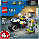 LEGO City 60455 La Course-Poursuite en Moto de Police Set de Construction avec Jouet Moto - 2 Minifigurines - Mini-Distributeur & Skateboard - Cadeau d'Anniversaire pour Fille ou Garçon dès 4 ans