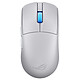 ASUS ROG Harpe II Ace Blanc Souris avec ou sans fil pour gamer - droitier - Bluetooth/RF 2.4 GHz/Filaire - capteur optique 42000 dpi - rétroéclairage RGB Aura Sync